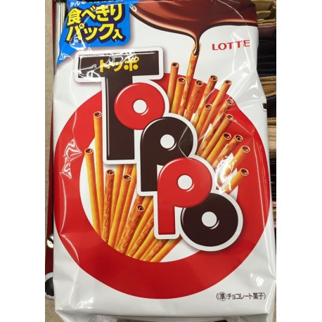 Lotte Toppo Chocolate Pretzel Strawsg